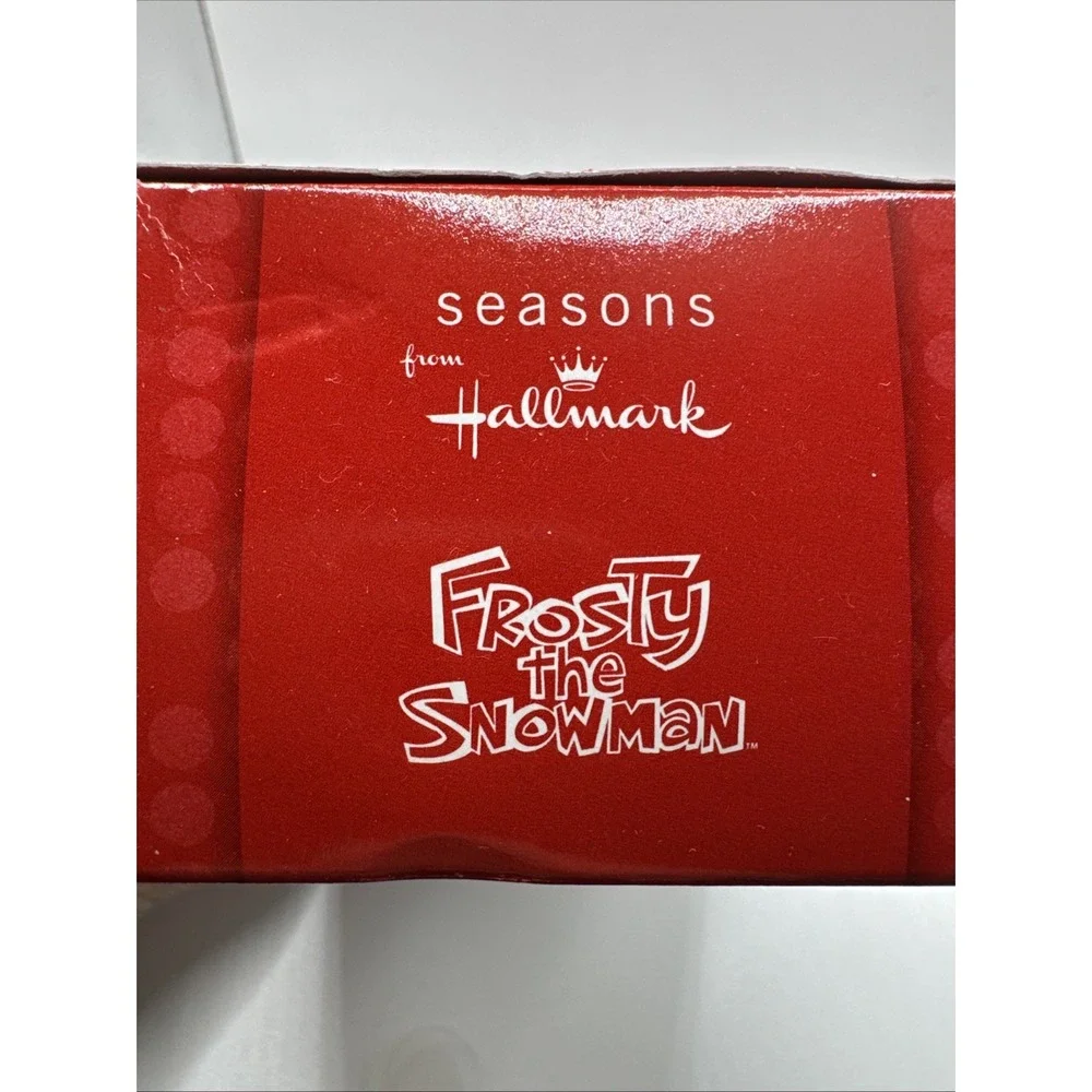 Y2K Frosty the Snowman Seasons From Hallmark Round Ornament New In Box‎